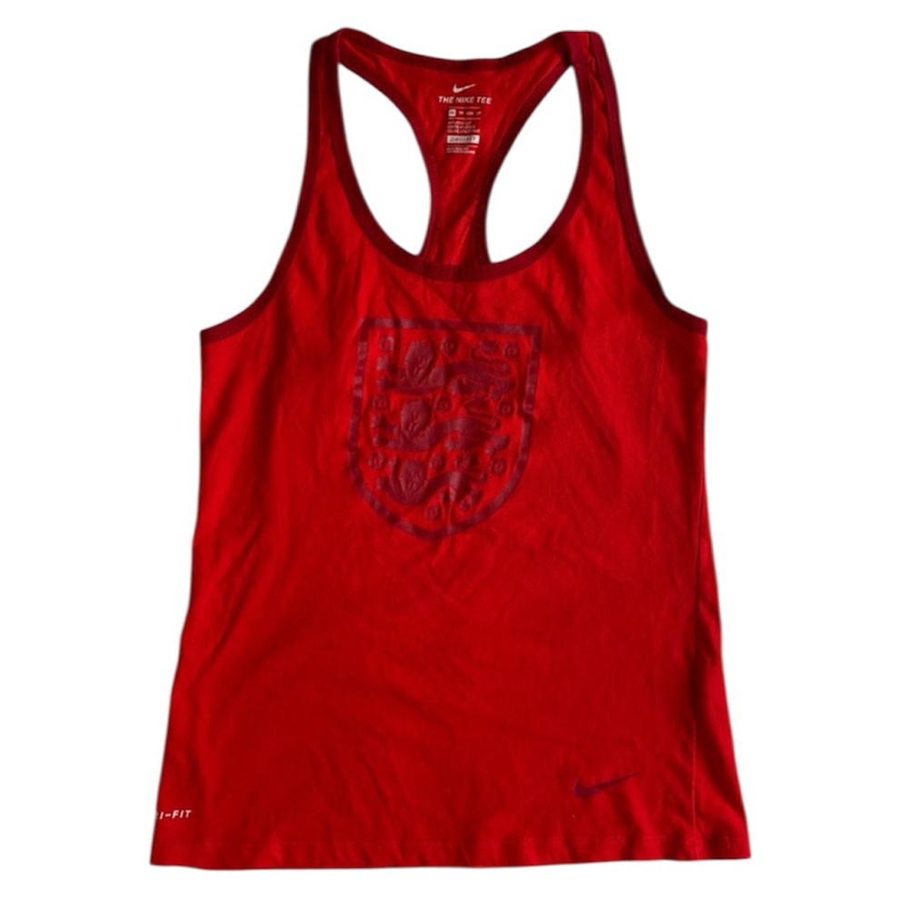 Nike England 🏴󠁧󠁢󠁥󠁮󠁧󠁿 Coat of Arms Red Racerback Tank Top - Women’s XS